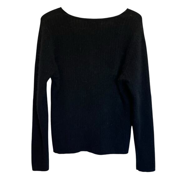 Xhilaration Y2K Baby Cardigan Ribbed Fuzzy Angora Button Front Sweater Size XL - Picture 8 of 8